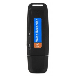 USB VOICE RECORDER 2GB (70 MIN) MODEL USBSTICK ZWART